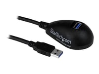 Startech 5 Ft Black Desktop Usb 3.0 Extension Cable 1.5m. Usb A Usb A Sort