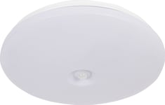 Orno Asteria Plafond Taklampa 2Xe27, Max. 2X60w, Pir Rörelsedetektor, Ip44, Vit