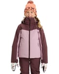 Roxy Snow Jacket Free Jet Block Girl Jacket Girl's Pink 12