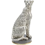 Kare Design Figurine Décorative Cheetah, Blanc, Noir, Animal Gépard, Sculpture, Deco Intérieur, Decoration Chambre, Salon, Maison, Cadeau, 54 x 30 x 26 cm