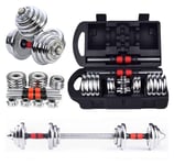 Shengluu Weights Dumbbells Sets Women Adjustable Fitness Free Weights Dumbbells Barbell Fitness Work Out Home Training Suitable For Men And Women (Size : 25kg)