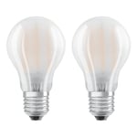 OSRAM OSRAM-LED-lamppu E27 4 W, lämmin valkoinen, 2 kpl