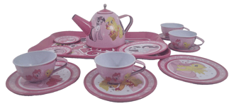 My Little Pony Kid Tea Set Role Play 15Pcs Children Tea Party Metal Tea Set Toy