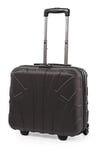 Suitline - Trolley Pilote Cabine, Valise Rigide avec Compartiment Ordinateur Portable, Titane