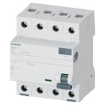 Siemens 5sv – Interrupteur différentiel clase-ac 4 pôles 63 A 300 mA 70 mm