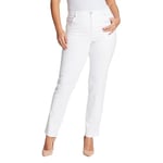 Gloria Vanderbilt Women's Amanda Classic High Rise Tapered Jean Standard, Vintage White, 18