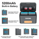 ZGCine mini Charging Case Bundle for Gopro Battery Hero 10/9/8/7/6/5 with x Hero 12/11/10/9 Battery2