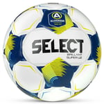 Select Fotboll Brillant Super Uz V25 Allsvenskan - Vit/gul, storlek Ball SZ. 5