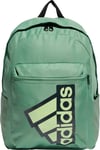 adidas Classic BTS Backpack Green Gym Padded Zip Pocket School Travel Bag