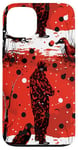 Coque pour iPhone 13 Rouge Pop Art Polka Dots Waterfowl Hunting Camo Design