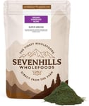 Sevenhills Wholefoods Organic Super Green Superfood Blend 200g, 40 Servings, Supports Skin, Immunity & Tiredness, Green Powder with Spirulina, Chlorella, Wheatgrass, Barley Grass