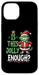 Coque pour iPhone 14 Is This Jolly Enough Grumpy Santa Cat Pun Pun Noël