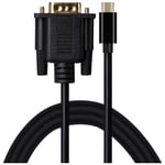 Maplin USB-C to VGA Cable V3.1 Full HD 60Hz supports Alt Mode 1.8m