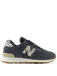 New Balance Womens 574 Trainers - Black Animal, Multi, Size 8, Women