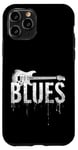 Coque pour iPhone 11 Pro Musique Blues pour guitare électrique vieilli