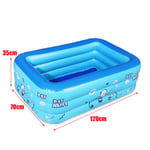 Piscine carrée gonflable pour enfants,baignoire extérieure pour bébé et enfant,120cm,2 ou 3 couches - Type 3 Layers