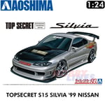 S15 SILVIA NISSAN 1999 Top Secret Fusion 1:24 Tuned Car No24 Aoshima 05874