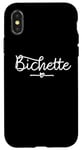 Coque pour iPhone X/XS Bichette surnom cadeau fille femme couple Saint-Valentin