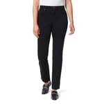 Gloria Vanderbilt Women's Amanda Classic High Rise Tapered Jean Standard, Black, 16 Long