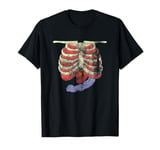 Skeleton Bone Zombie Blood Rib Halloween Costume T-Shirt