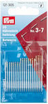 Prym Hand Sewing Needles Betweens 3-7 Assorted, Silver with Gold Eye