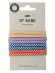 By Barb Hair Ties Squared Pattern Multicoloured 8-Pack, Recycled Material Multi/patterned