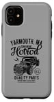 Coque pour iPhone 11 Yarmouth MA USA Hotrod Voiture Vintage Effet vieilli