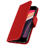 Flip wallet case, magnetic cover with stand for iPhone 7 / iPhone 8 – Red