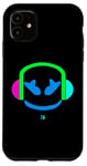 Coque pour iPhone 11 Drôle DJ Mauve Multicolore Angry Face