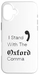 iPhone 16 Plus Oxford Comma Funny English Grammar Case