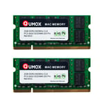 QUMOX 2x 2Go DDR2 800 PC2-6400 PC2-6300 2 GB SODIMM Laptop Mémoire d¿ordinateur Portable pour Apple MAC