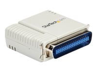 Startech.Com 1-Port 10/100 Mbps Parallel Network Print Server - Snabb Centronics Ethernet Printer Server Adapter - Windows 10 (Pm1115p2) - Utskriftsserver - Parallell - 10/100 Ethernet - Beige - För P/N: Sva5h2neua