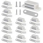 XAVSWRDE 12 PCS Aimant de Porte Puissant en Métal et Plastique 42*15*12mm Adh...