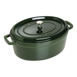 Staub La Cocotte 33 cm oval Cast iron basil-green