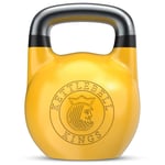 Kettlebell Kings Competition Kettlebells Vikt (33 mm handtag) 18 KG | Handvikter Träningsgymnastikutrustning & styrketräningsset för kvinnor och