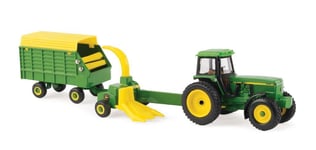 ERTL - JOHN DEERE 4960 with trailed forage harvester and trailer - 1/64 - ERT...