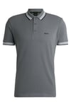 BOSS Mens Paddy Polo Shirt Dark Beige XL