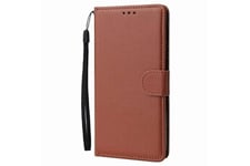 Hsmy Coque et étui téléphone mobile Etui cuir simple pour honor 10i/ 20i/ 20 lite - marron