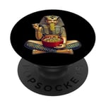 Nouilles japonaises Pharaoh King Tut Ramen PopSockets PopGrip Adhésif