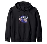 Monkey with VR Glasses Virtual Reality Zip Hoodie