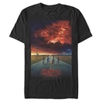 Stranger Things Men's Demogorgon Cloud Poster Short Sleeve T-Shirt, Black, XXL