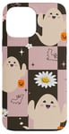 Coque pour iPhone 13 Pro Max Coque Halloween Coquette rose pour fantôme d'Halloween