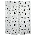 laroom 11752 – Bath Curtain, Polyester, black