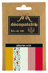 Décopatch DP023C - Une Pochette de 5 feuilles de Papier Decopatch, Papier Imprimé, 30x40 cm, motifs asortis, colorés