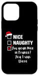 Coque pour iPhone 12 mini Nice Naughty You Mean Nice In France - Père Noël amusant