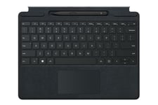 Microsoft Surface Pro Signature Keyboard - tangentbord - med pekplatta, accelerometer, Förvarings- och laddningsfack för Surface Slim Pen 2 - QWERTY - spansk - svart - med Slim Pen 2 Inmatningsenhet