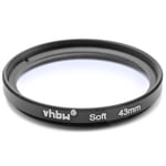 vhbw Filtre à effet flou artistique pour appareils photos, reflex numériques compatible avec Canon, Nikon, Olympus, Panasonic, Sony - 43 mm