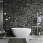 Baignoire îlot design ovale LISBON blanche 160 cm Mat