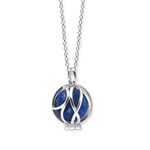 Engelsrufer Collier pour femme en argent sterling et pendentif boule en pierre de force - Fermoir mousqueton - Réglable en trois longueurs - Sans nickel, 50 cm, Argent sterling, Lapis lazuli