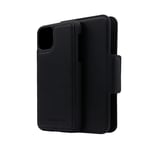 Plånboksfodral 2-i-1 med magnetiskt mobilskal till iPhone 11 Pro Max PU-läder (Black)